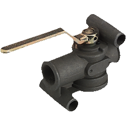 Absperrhahn, Mit Entlüftung