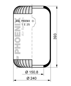 Luftfederbalg  Phoenix 1E25