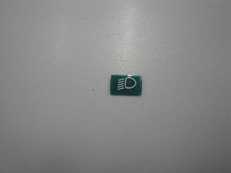 Linse Grün, Druck: Weiss &quot;Abblendlicht&quot;