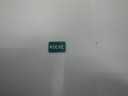 Linse Grün, Druck: Weiß &quot;Küche&quot;