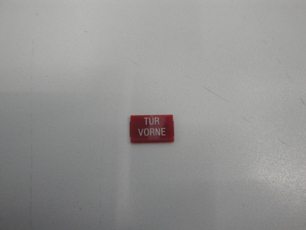 Linse Rot - Druck: Weiss &quot;Tür Vorne&quot;