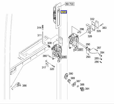 Türgriff Aussen Fahrertüre Setra 4115'140'000.00