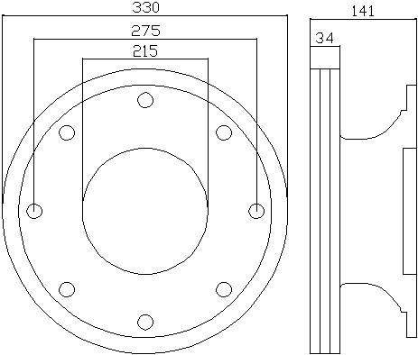 Bremsscheibe Vorne Cacciamali