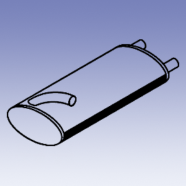 Schalldämpfer Auspufftopf