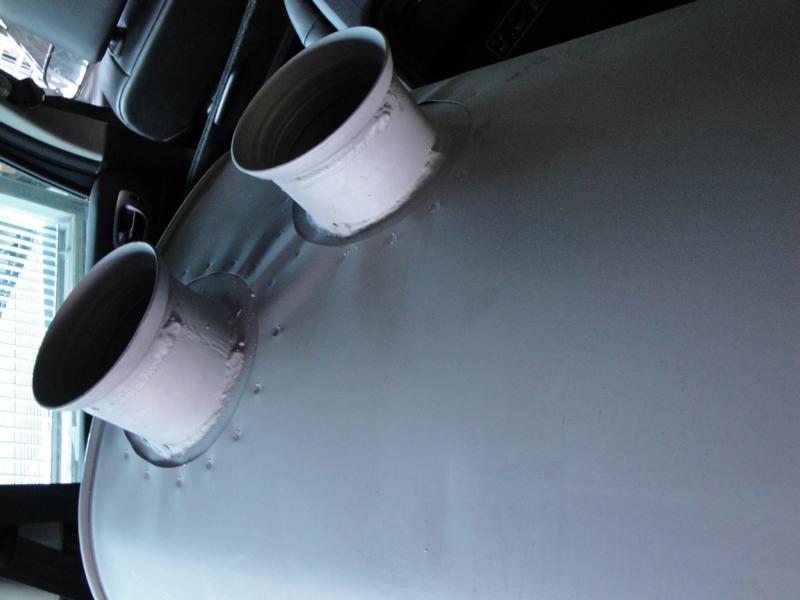 Schalldämpfer, 2X Eingang, 2X Ausgang Setra 315 Hd