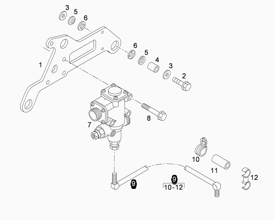 Druckluftleitung Zu  Druckluftzylinder Für Agr Sperrklappe