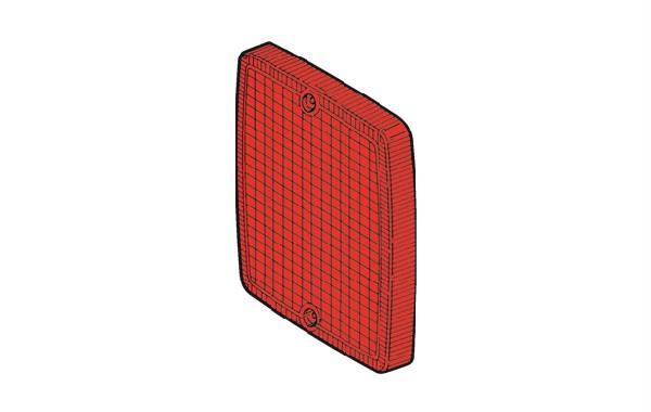 Schlussleuchte 134X112 Ersatzglas Positionslampe Rot