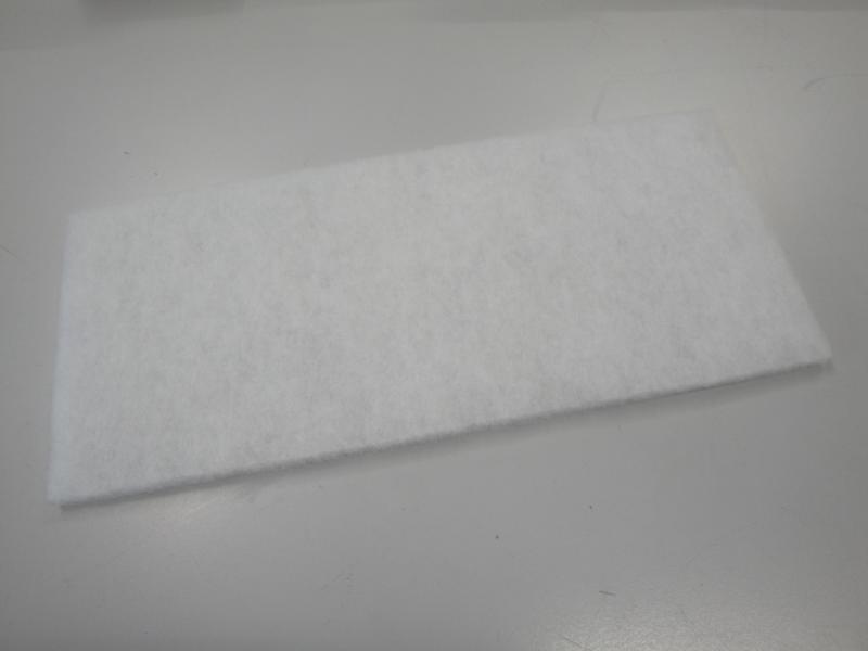 Filtermatte ohne Rahmen 370X160X10 mm