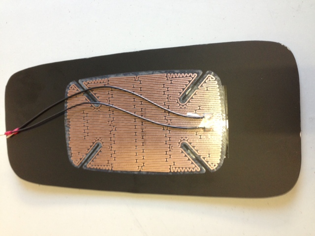 Spiegelglas Behezt   Für Iveco Mago 405 Mm X 190 Mm 12 Volt