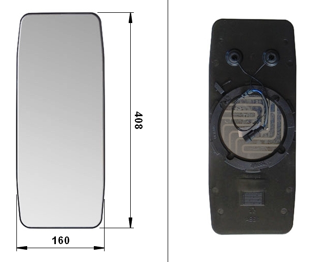 Ersatzglas Spiegel Arcol Gross