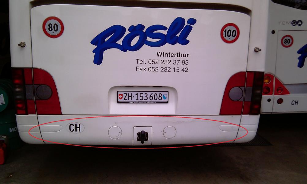 Heckmaske Unten/Mitte R07