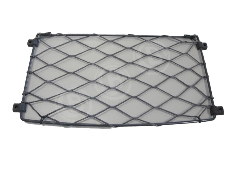 Gepäcknetz Grau Metall Rahmen