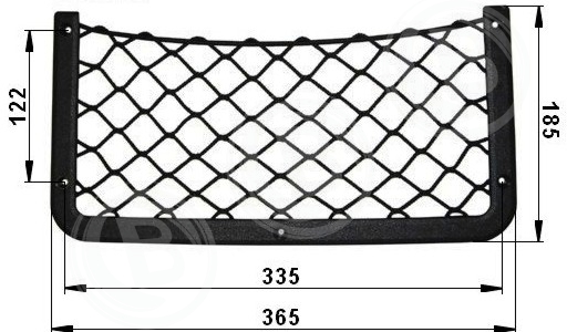Gepäcknetz Schwarz 360X180mm VOGEL-SITZE