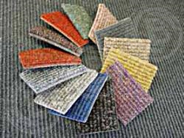 Synthetikmatte Brillant Blau-Meliert 53