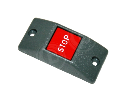 Haltewunschtaster Seitenwand, anthrazit, Knopf rot