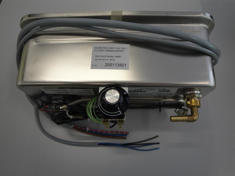 Wurstkocher 24V 20A / 5 Liter / Einbaugerät