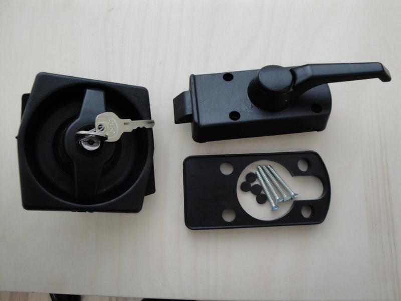 Toilettentürschloss Schwarz 9 Mm