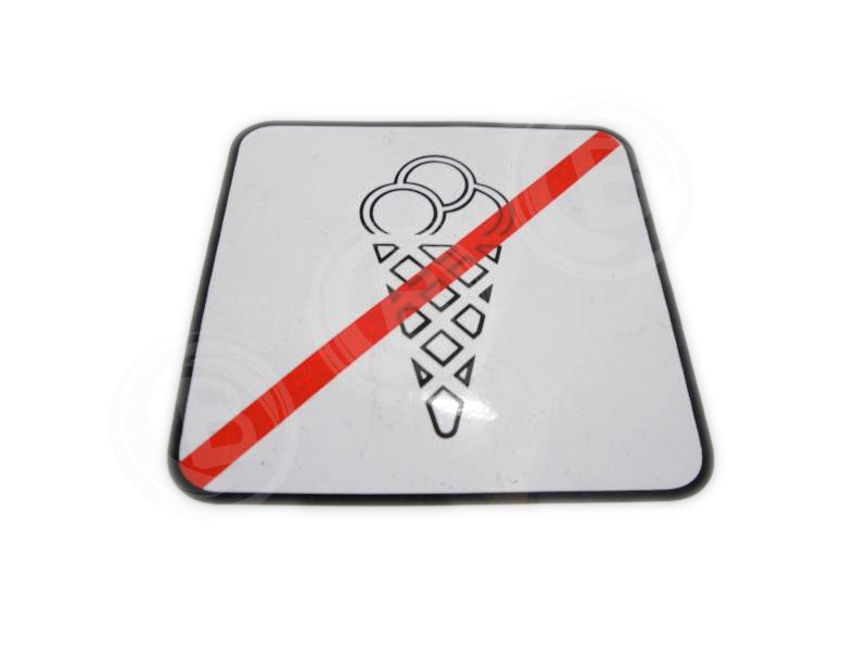 Symbol Aufkleber Kein Eis