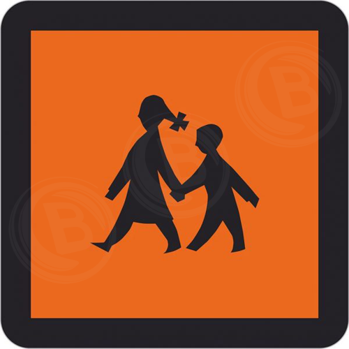 Schulbus-Schilder Magnet 400x400mm