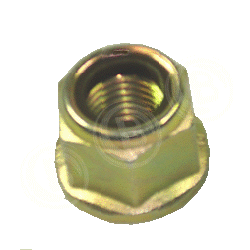 Flachbundmutter mit Kunststoffring 24X2.0