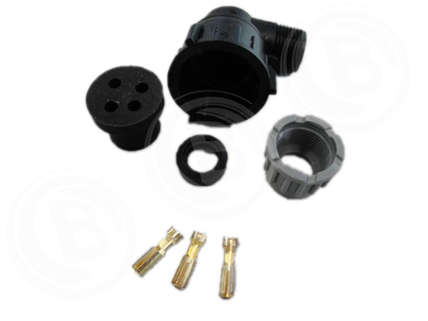 Bajonett-Stecker 3Polig Zusammengestellt