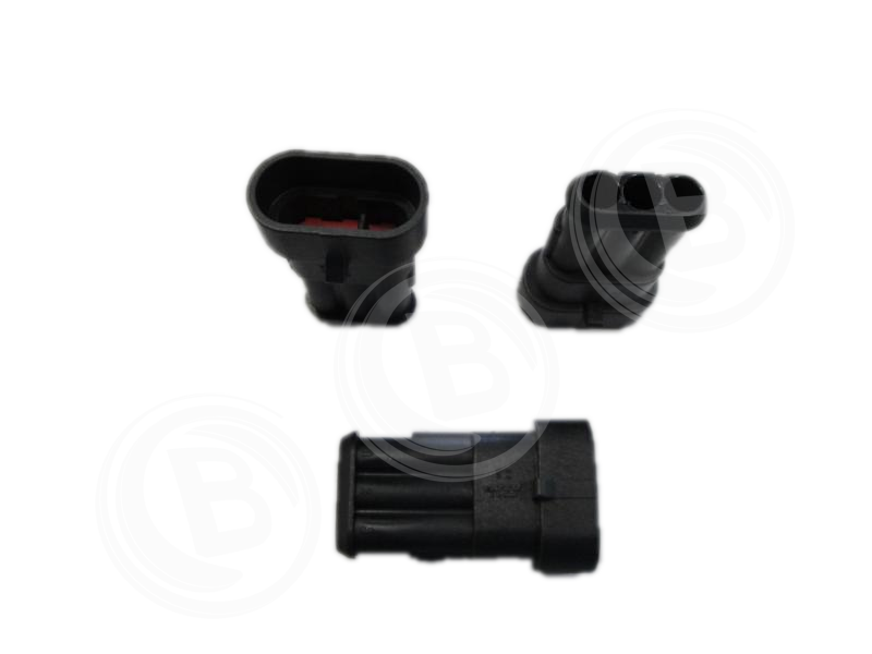 Steckgehäuse 3 Polig Oval