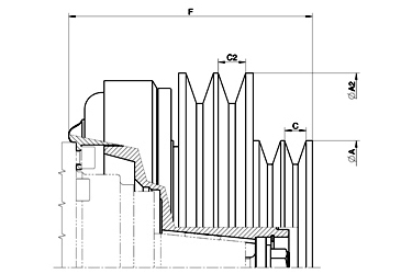 Elektromagnetkupplung LA16.037