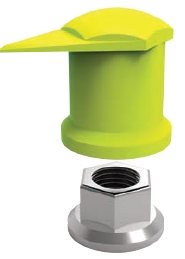 Indicateur de rotation, pour écrou de roue, jaune SW 32,H:55mm