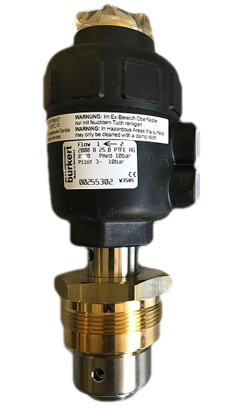 Wasserventil 2/2-Wege Kolbensteuer Schrägsitz Ventil Bürkert