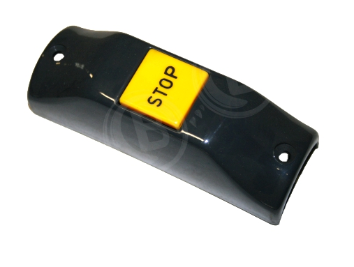 Haltewunschtaster anthrazit, Knopf gelb