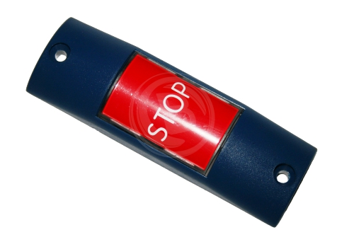 Haltewunschtaster HST0 violettblau, Knopf rot