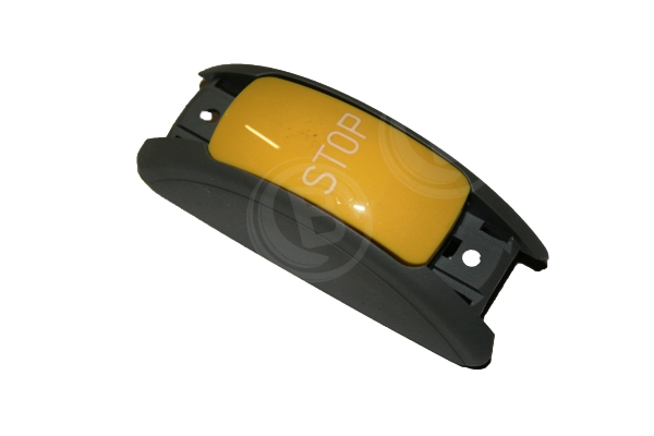 Haltewunschtaster basaltgrau Knopf gelb