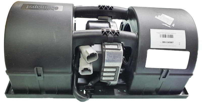 Ventilateur double radial à réglage continu