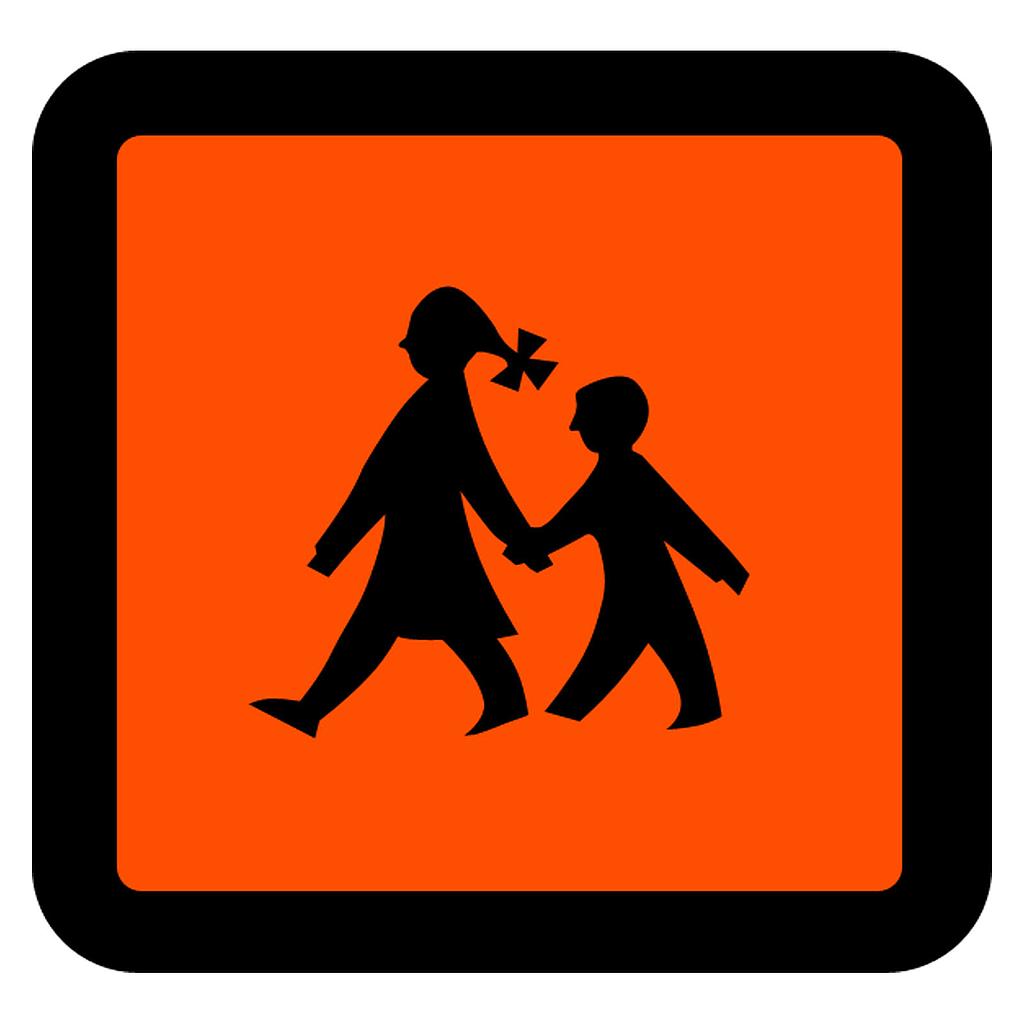 Schulbusschild Magnet 250 X 250mm