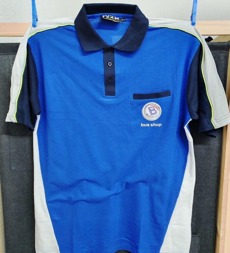 TG. XL / POLO TRICOLORE WORKTEAM 65% POL 35% COT. 