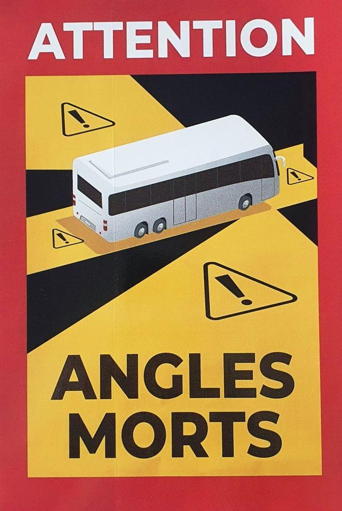 adhésif &quot;angles morts&quot; cm 17x25 x bus