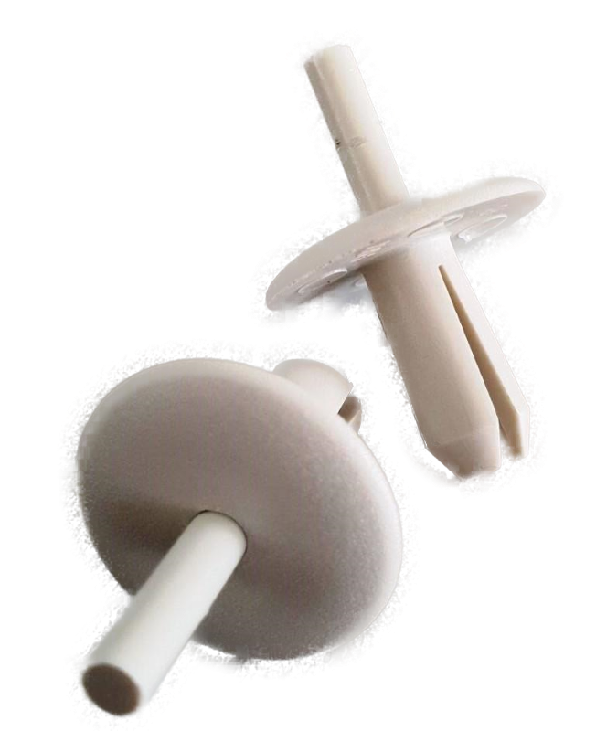 Kunststoff-Niete Hellbeige