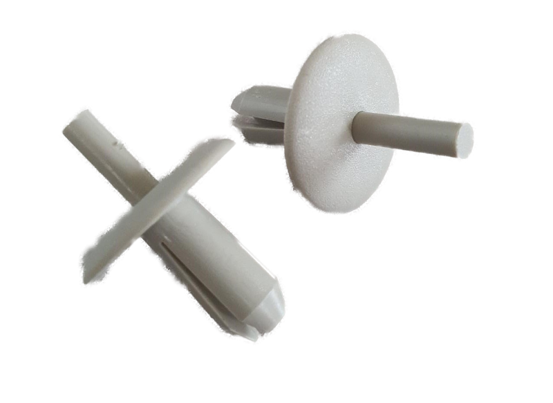 Kunststoff-Niete Beige