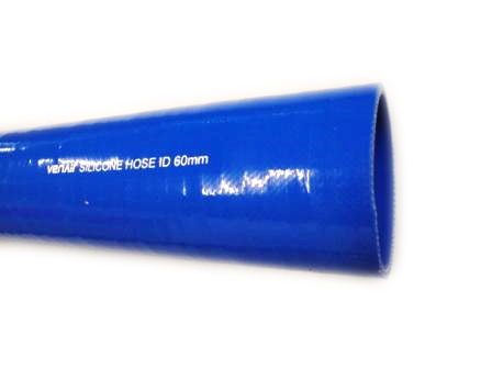 Durite silicone bleue droite D: 60mm x 1000mm